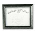   Accents Pinnacle 11 inch by 14 inch Matted Wood Document Frame, Black