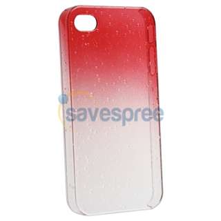   Clear Waterdrop Hard Case Cover+PRIVACY FILTER for iPhone 4 4S  