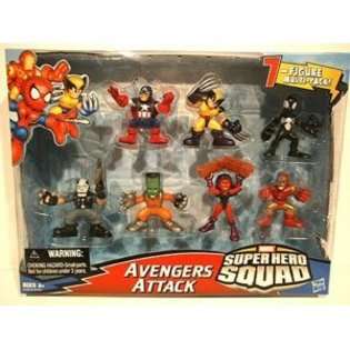 Hasbro Marvel Superhero Squad Mini Figure 7Pack Avengers Attack 