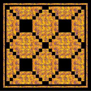 Beautiful Batik Chain Quilt Top Block Precut Kit 56x56  