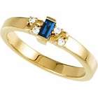 Gems is Me 14K Yellow Gold Yellow Sapphire and Diamond Ring