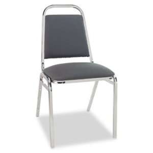  New   Continental Series Square Back Stacking Chairs, Gray 