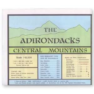  ADIRONDACK Central Mountains Map