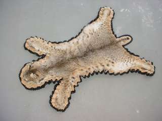 Missouri Bobcat crafted rug for lodge/log cabin decor  
