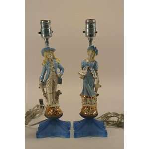 Pair 1950s Lamps INTERNET LISTING ONLY 