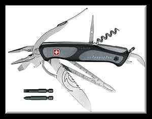 NEW WENGER SWISS ARMY KNIFE Ranger Alinghi SUI1 Gray & Black 16326 
