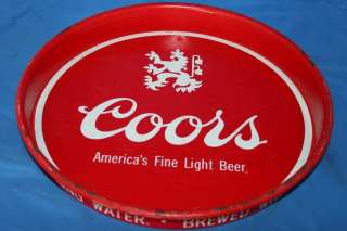 Coors Beer Advertising Serving Tray Barware  