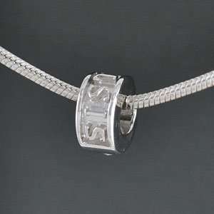  SS1001 tlf   Sister Band with Clear Swarovski Crystal 
