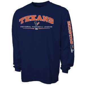  Houston Texans Navy Team Tradition Long Sleeve T shirt 