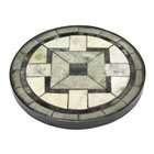   11 7/8 Inch Diameter, Tiffany Style Mission Jade Round Stepping Stone