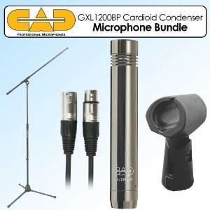   Pencil Cardioid Condenser Microphone Black Pearl Bundle With Musical