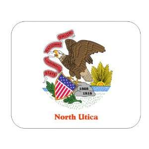   US State Flag   North Utica, Illinois (IL) Mouse Pad 