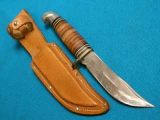   WESTERN USA L66 HUNTING SKINNING SURVIVAL BOWIE KNIFE KNIVES SHEATH
