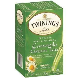 Twinings Camomile Green Tea Box 20 Count, Pack of 2  