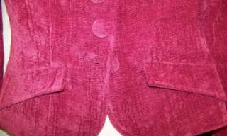 Hot Kiss Womens Wine Tapestry Fitted Jacket Blazer Coat Sz M  