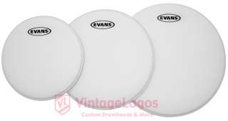   white batter 2ply drum heads 12 13 16 1 free evans 14 g1 coated snare