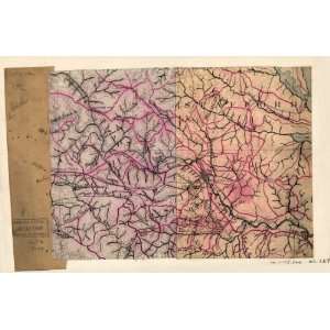  Civil War map Landowners Virginia Fredericksburg