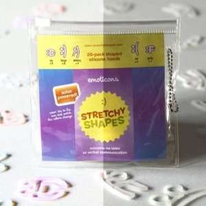   Emoticons UV Stretchy Shapes Case (12 Packs) 288 Bands Toys & Games