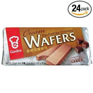 Garden Cream Wafers, Chocolate Flavor, 7 Ounce Pack (Pack of 24 