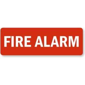 Fire Alarm Laminated Vinyl Label, 12 x 4 Office 