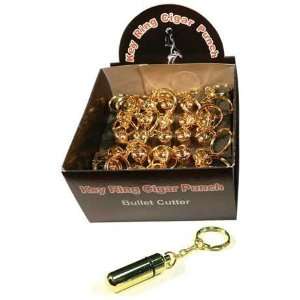  Gold Bullet Cutter Key Chain Display