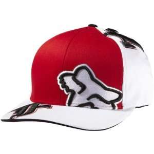 Fox Racing Lost in Contemplation Mens Flexfit Race Wear Hat   White 