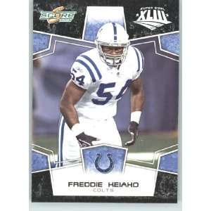   Freddie Keiaho   Indianapolis Colts   NFL Trading Card in a Prorective