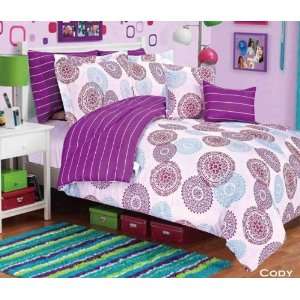  Cody Purple Comforter Bed Set In A Bag