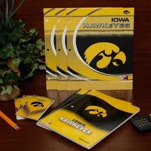  Iowa Hawkeyes Folder, Notebook & Memo Pad School Combo 