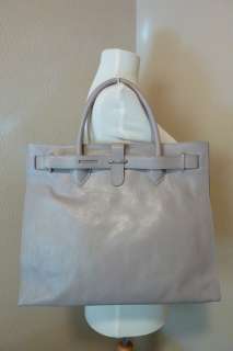 NWT FURLA Soft Grey Greta Leather Tote Bag $548  