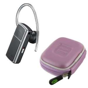  Samsung WEP470 Bluetooth headset with Lilac Hard Shell 