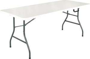 COSCO CENTER FOLDING 6 FOOT DINNING CAMPING WHITE TABLE  