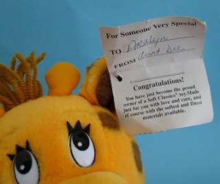 1993 Toys R Us Baby Gee Girl Giraffe Plush   Stuffed Soft Toy   Gigi 
