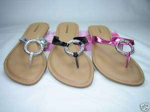   decorated strappy sandals flats flip flops thongs womens shoes  