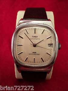 1992 TIMEX AUTOMATIC MENS DATE WATCH ~ NEW STRAP  