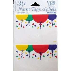  Frances Meyer 30 Name Tags/ Labels Surprise Balloons 
