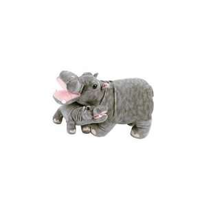  Standing Stuffed Hippo with Baby by Fiesta Toys & Games