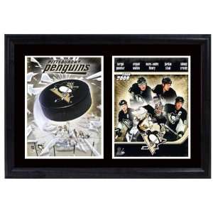 2009 Pittsburgh Penguins Team Logo and Big 5 Memorabilia Including 