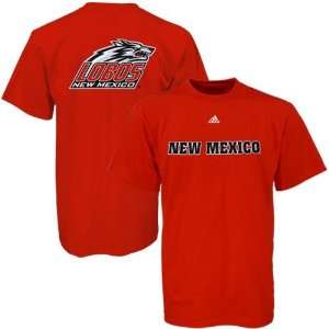  Adidas New Mexico Lobos Cherry Youth Prime Time T shirt 