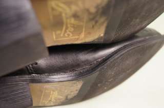 Zodiac Black Leather Slouch Heel 7 M Womens Western Boots  