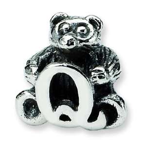   Reflections Kids Sterling Silver Letter Q Bead Arts, Crafts & Sewing