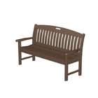   Recycled Earth Friendly Cape Cod Outdoor Patio Bench   Chocolate Brown