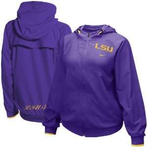  Nike LSU Tigers Ladies Purple Early Riser Full Zip Jacket 