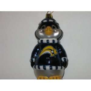  BUFFALO SABRES 5 1/2 tall and 3 wide Blown Glass Penguin 