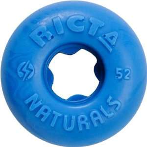 Ricta Natural Blue 52mm Skateboard Wheels  Sports 