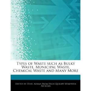  Types of Waste such as Bulky Waste, Municipal Waste, Chemical Waste 