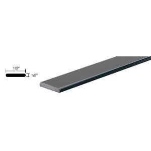 CRL Black 1/2 Aluminum Flat Bar Extrusion 12 Long by CR 