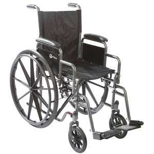 Manual Wheelchair Swingaway Footrests Desk Armrest 20  