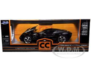   Chevrolet Corvette Stingray Concept Black die cast car model by Jada