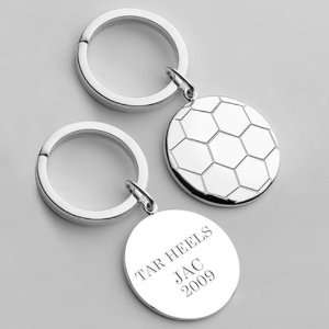   University of North Carolina Soccer Sports Key Ring